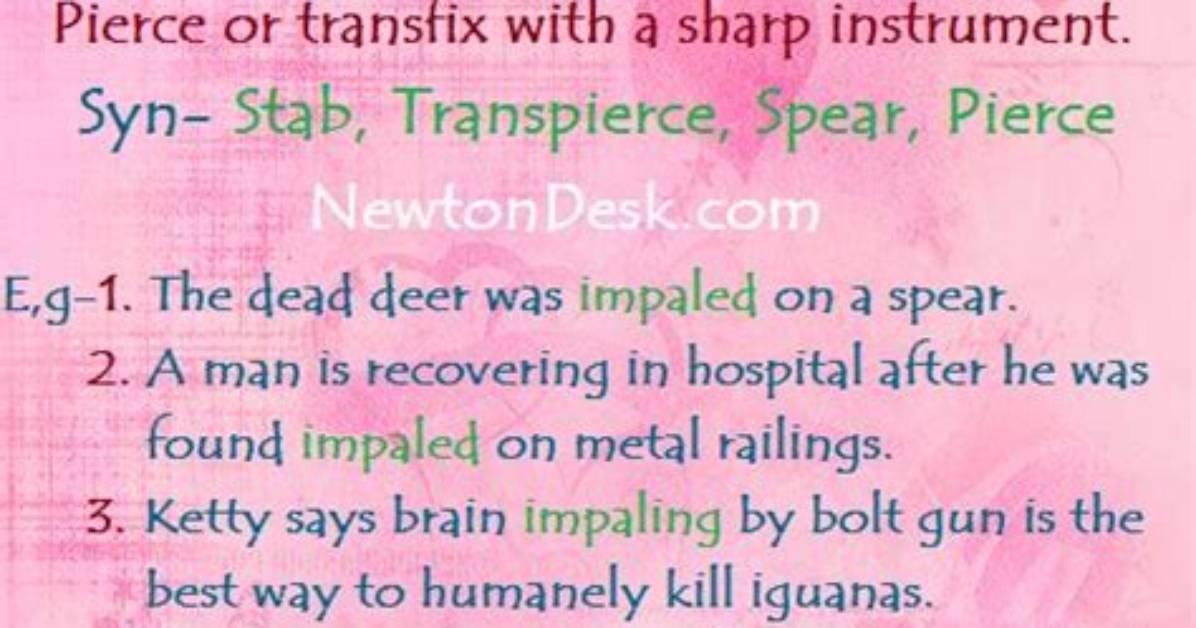 At Does Impale Mean?