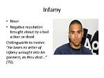 At Does Infamy Mean?