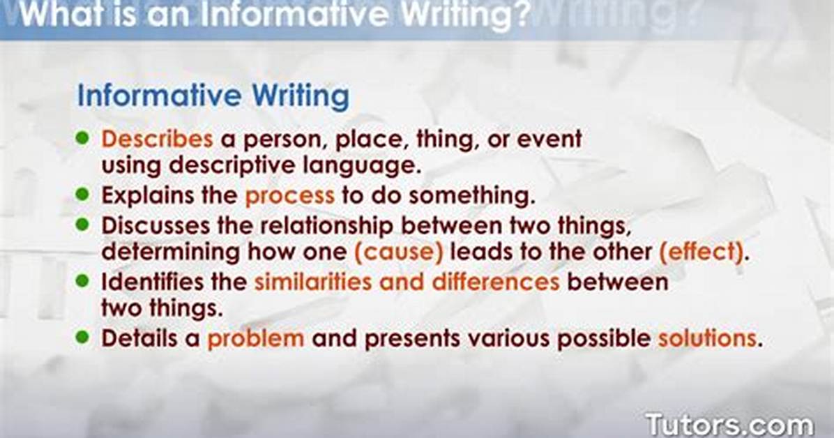 At Does Informative Mean?