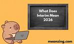 At Does Interim Mean?