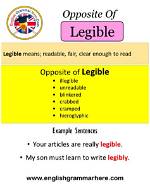 At Does Legibly Mean?