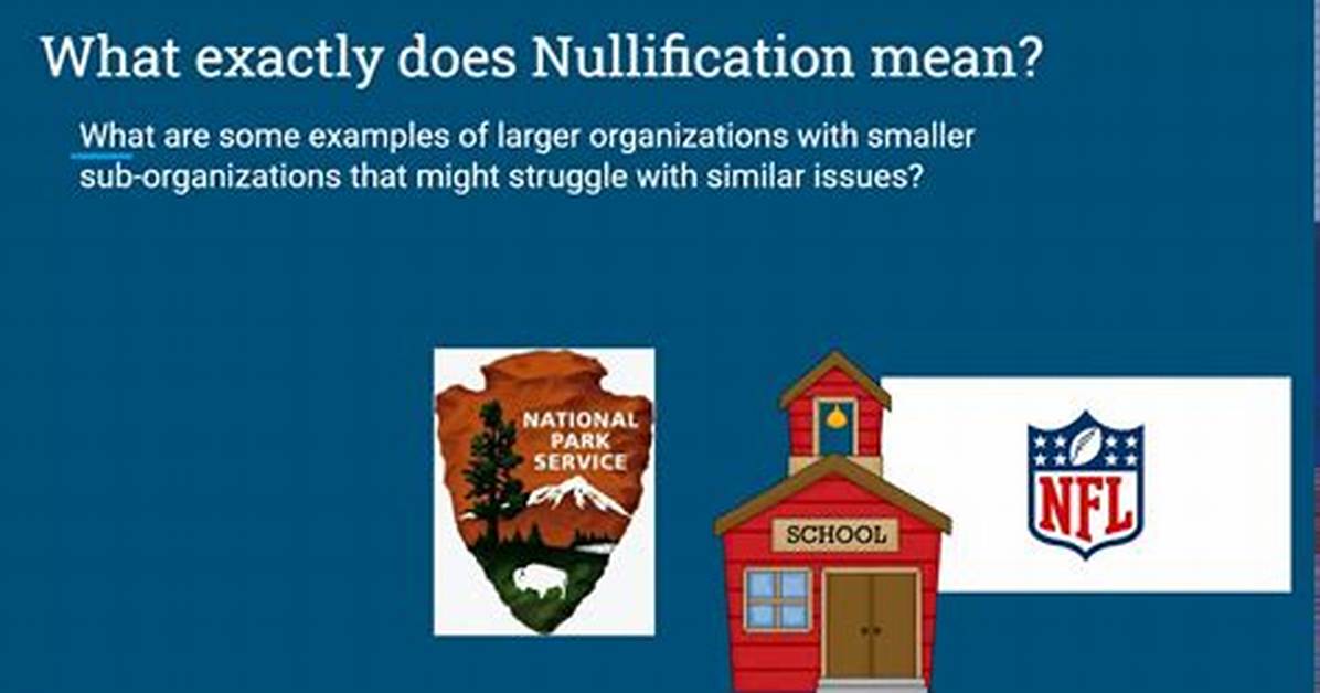 At Does Nullification Mean?