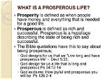 At Does Prosperous Mean?