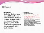 At Does Refrain Mean?