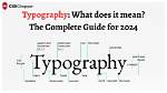 At Does Typography Mean?