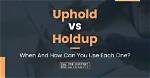 At Does Uphold Mean?