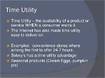At Is Time Utility?