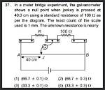 At Null Point Galvanometer Shows?