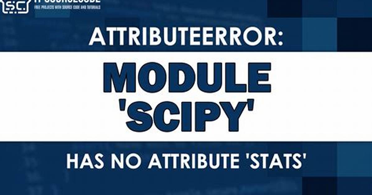 Attributeerror: 'Module' Object (Scipy) Has No Attribute 'Misc'