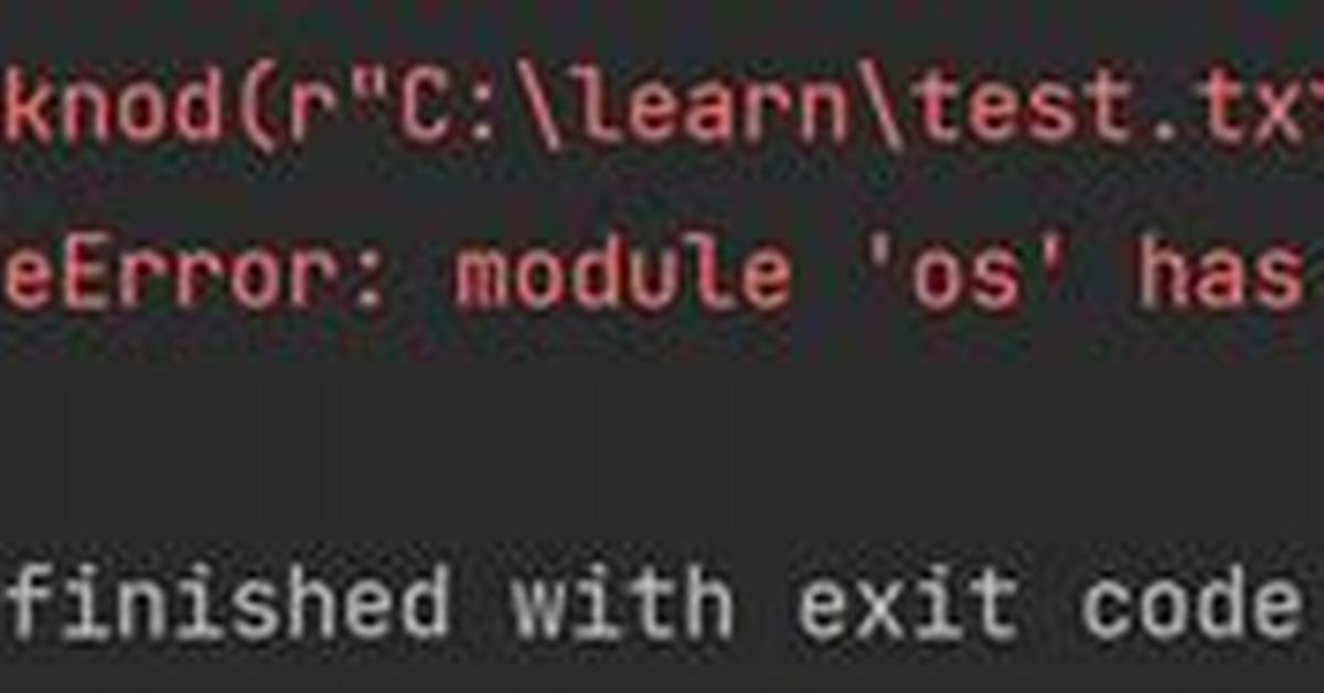 Attributeerror: Module 'Os' Has No Attribute 'Uname