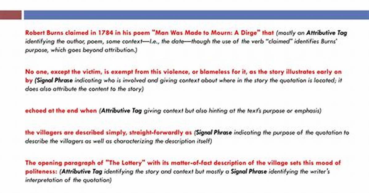 Attributive Tags