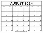 August 2024 Calendar