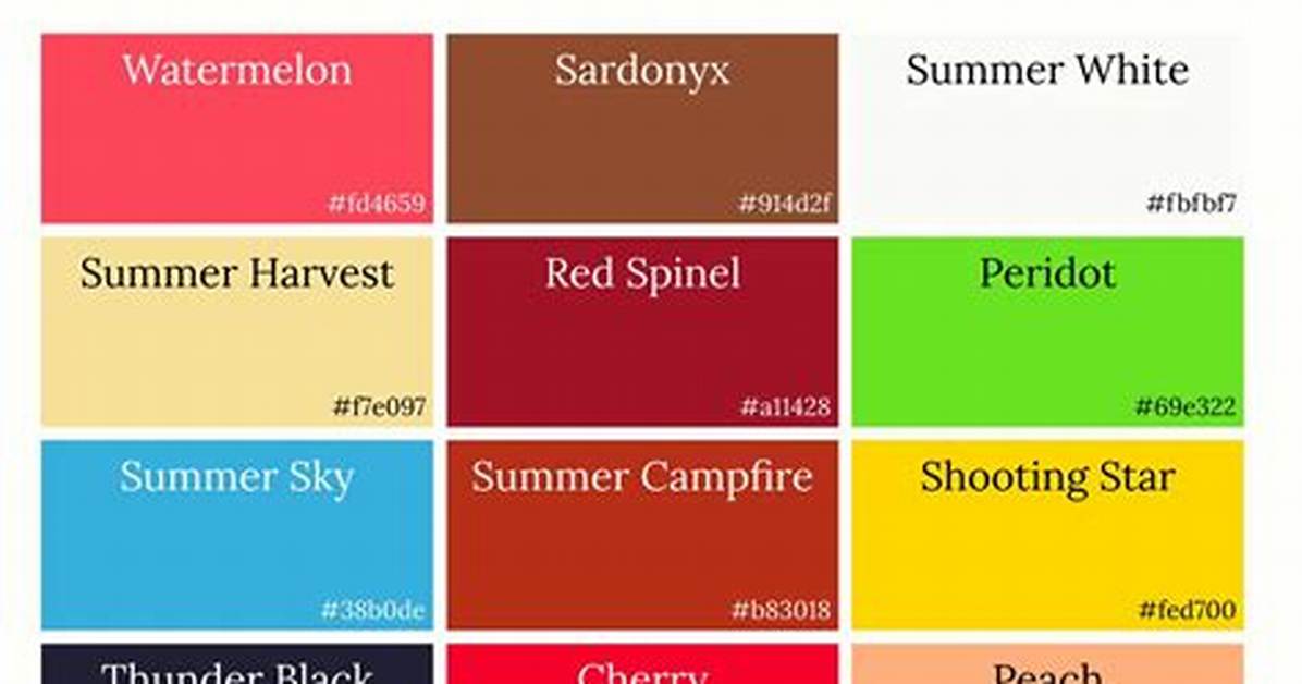 August Colors