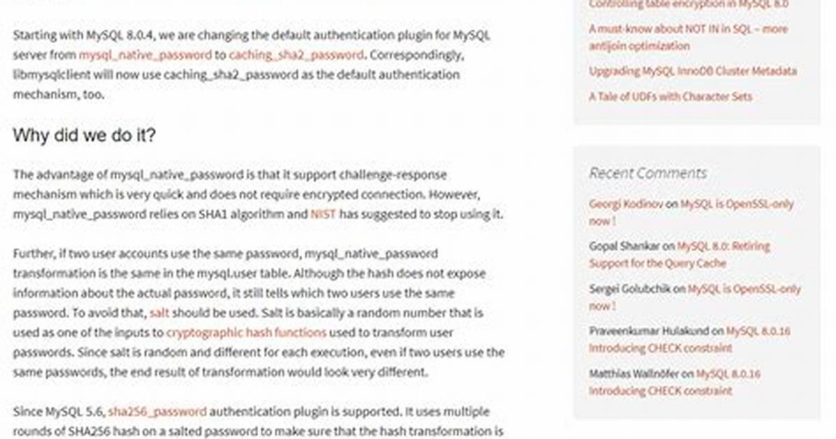 Authentication Plugin 'Caching_Sha2_Password' Cannot Be Loaded