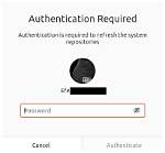 Authentication Required Popup
