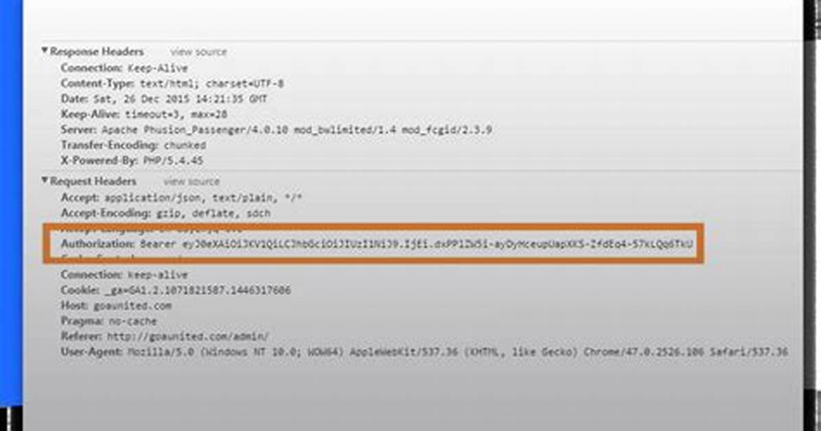 Authorization Header Requires 'Credential' Parameter