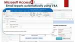 Automatically Email Reports from Access