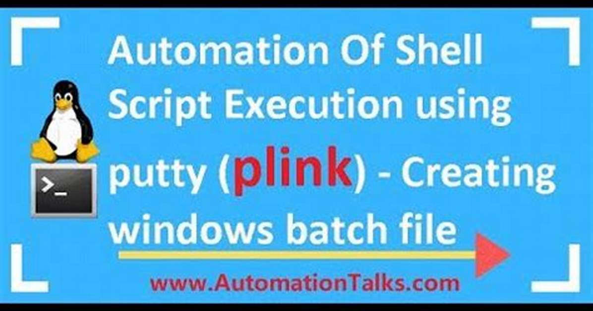 Automating Command/Script Execution Using Putty