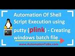 Automating Command/Script Execution Using Putty