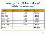 Average Daily Balance