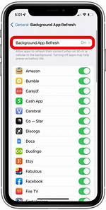 Background App Refresh Iphone