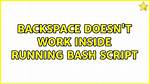 Backspace Doesn't Work Inside Running Bash Script