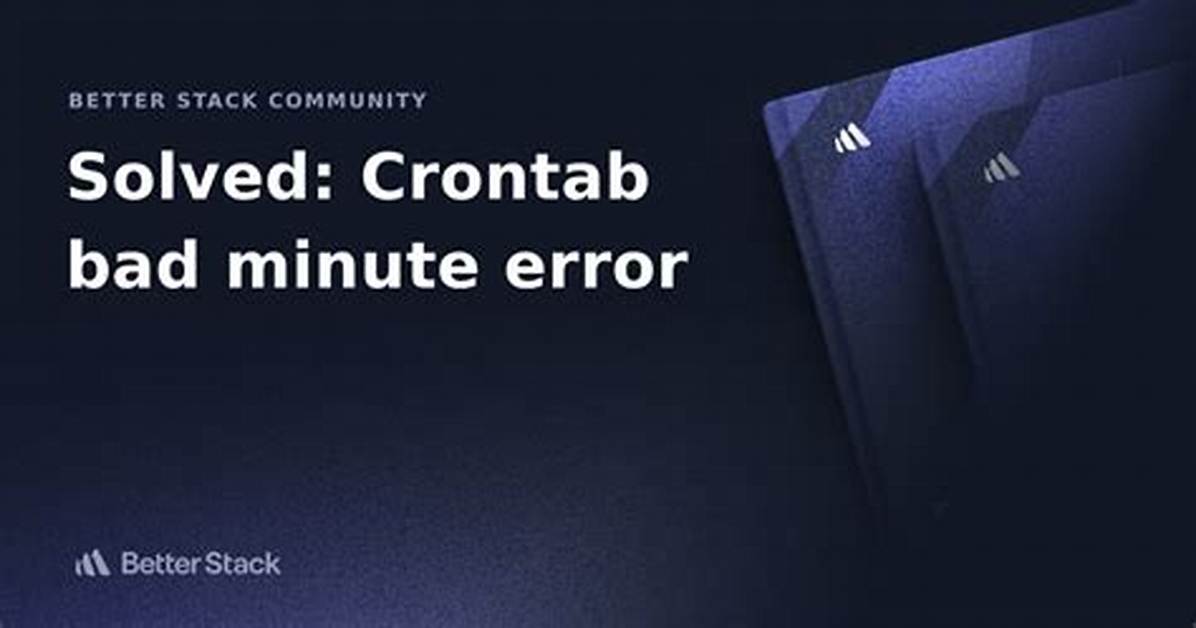 Bad Minute in Crontab?