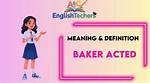 Baker Acted Definition