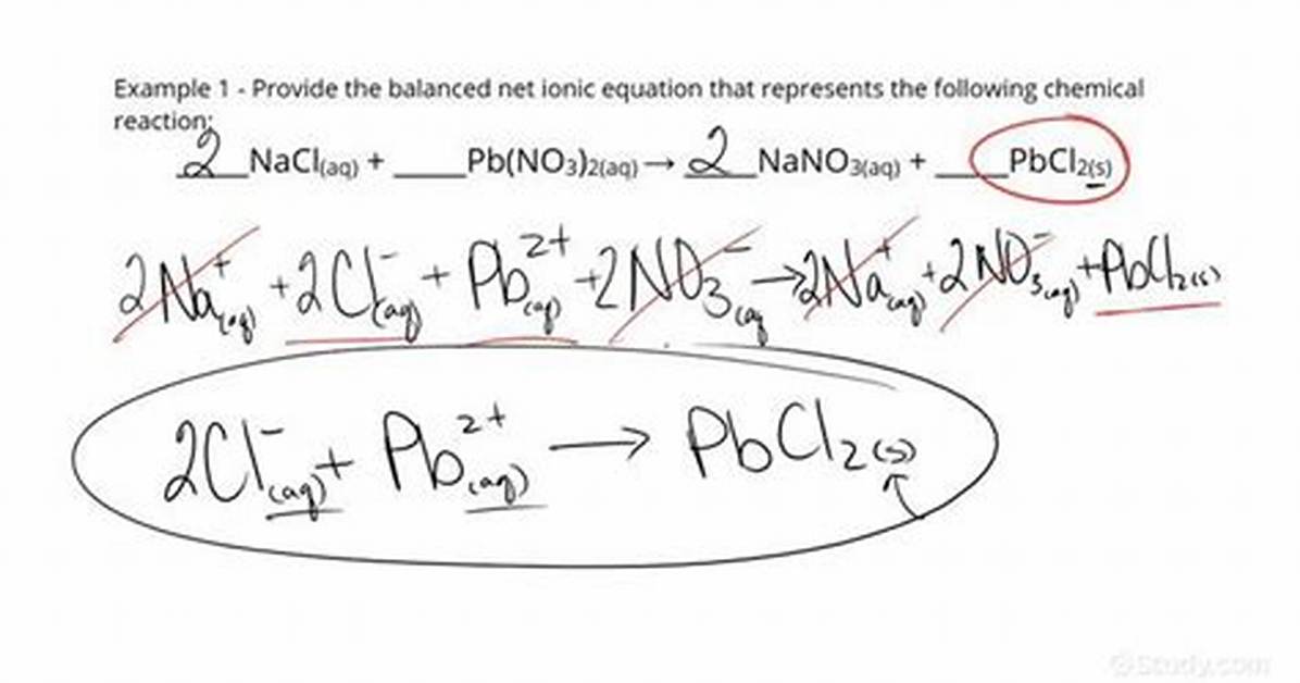 Balanced Net Ionic Equation