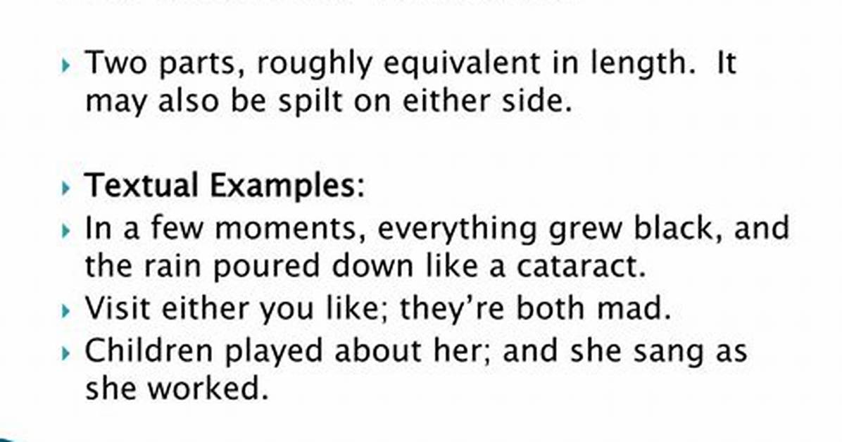 Balanced Sentence