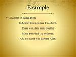 Ballad Examples