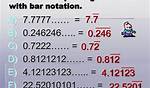 Bar Notation Problem