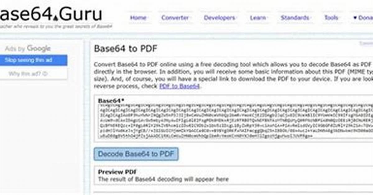 Base64 to Pdf in Reactjs Using Api Call