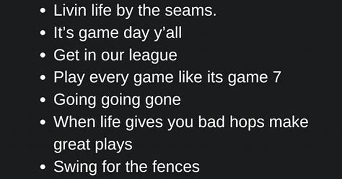 Baseball Captions