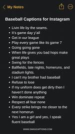 Baseball Captions