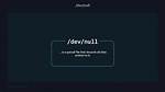 -Bash: Dev/Null: No Such File or Directory - at Startup