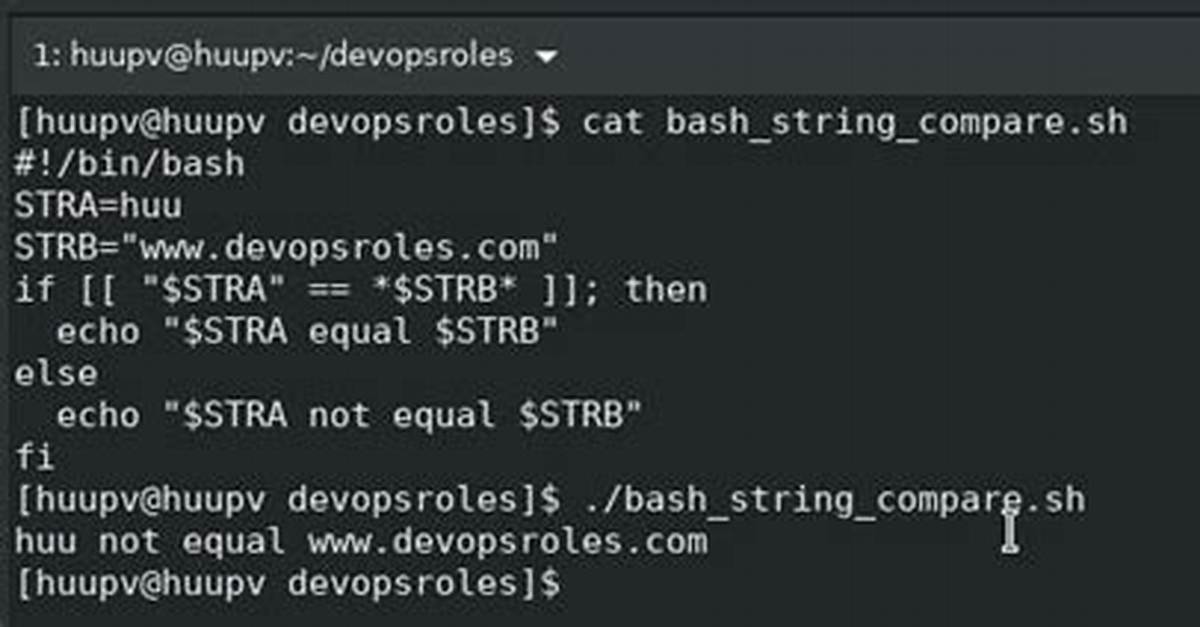 Bash Empty String Comparison Behavior