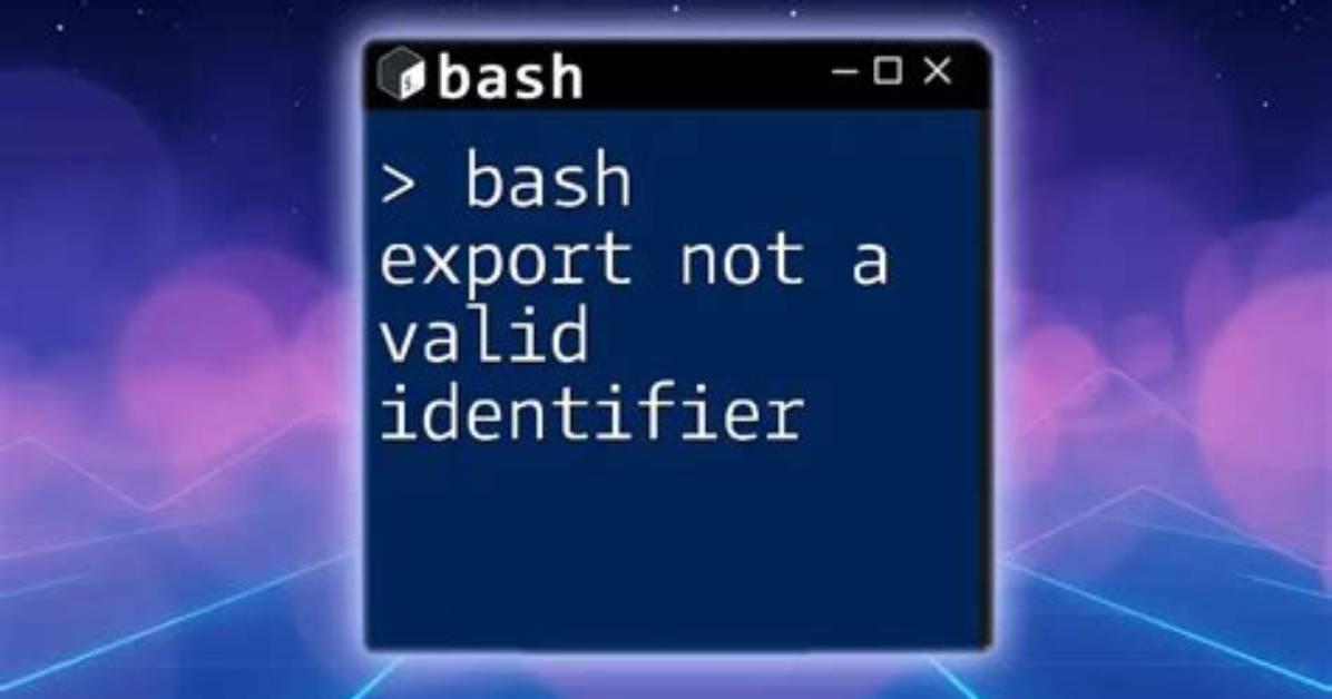 Bash: Error in Export Command That Bash: !St: Event Not Found
