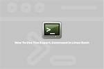 Bash Export Command