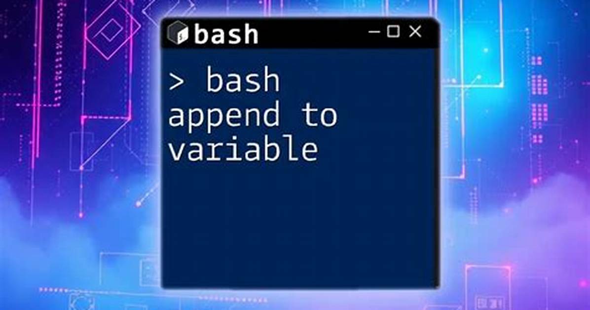 Bash Script Append Variable to File