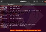 Bash Script: Echo Output Garbled and in Wrong Order