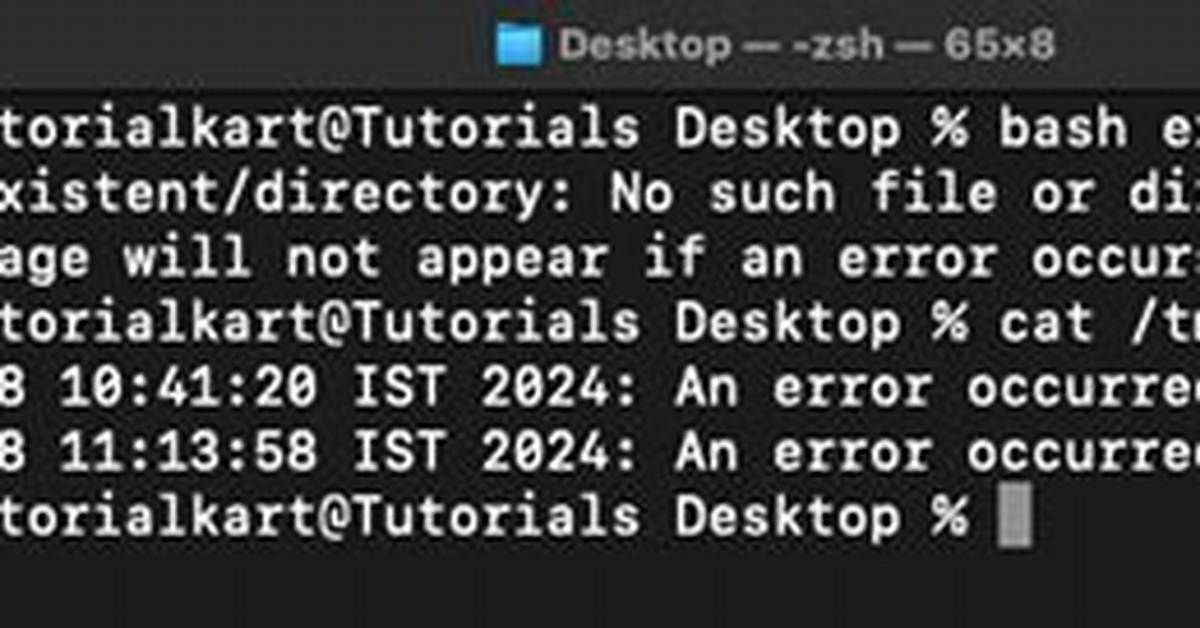 Bash Script Error Catching