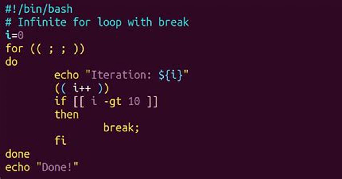 Bash Shell Nested for Loop