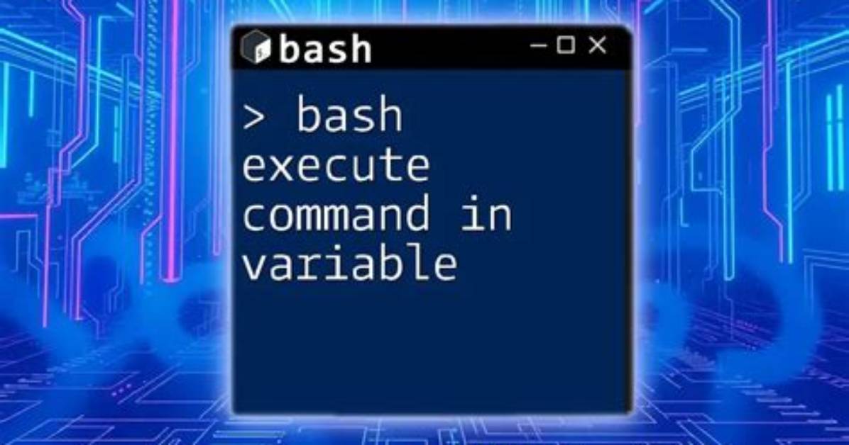 Bashscript Making a Variable Equal a Command. Error Command Not Found