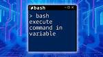 Bashscript Making a Variable Equal a Command. Error Command Not Found