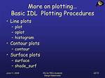 Basic Plotting in Running Idl Procedure