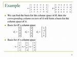 Basis for Column Space
