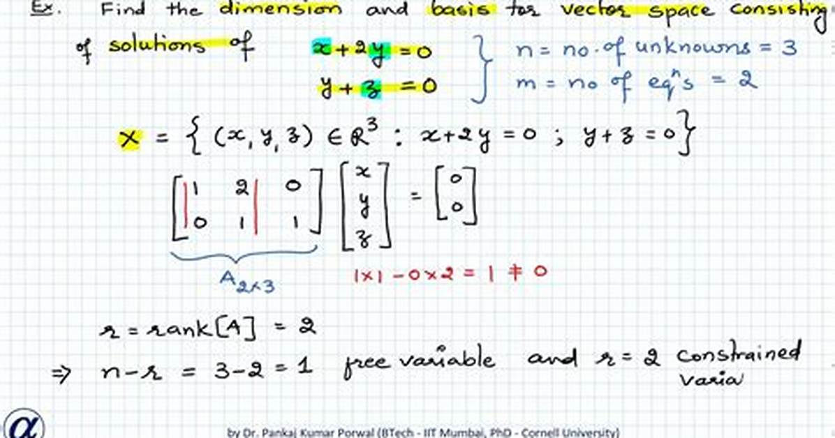 Basis for the Solution Space