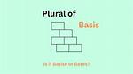 Basis Plural