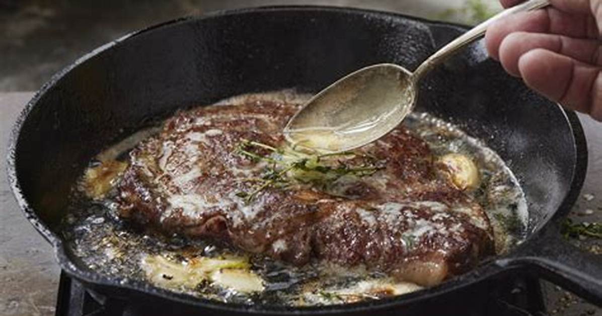 Basting Steak